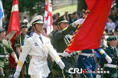 中國(guó)儀仗隊(duì)參加俄羅斯閱兵，展現(xiàn)軍威與友誼的壯麗畫卷，中俄友誼見證，中國(guó)儀仗隊(duì)參加俄羅斯閱兵，壯麗畫卷展現(xiàn)軍威與深情友誼