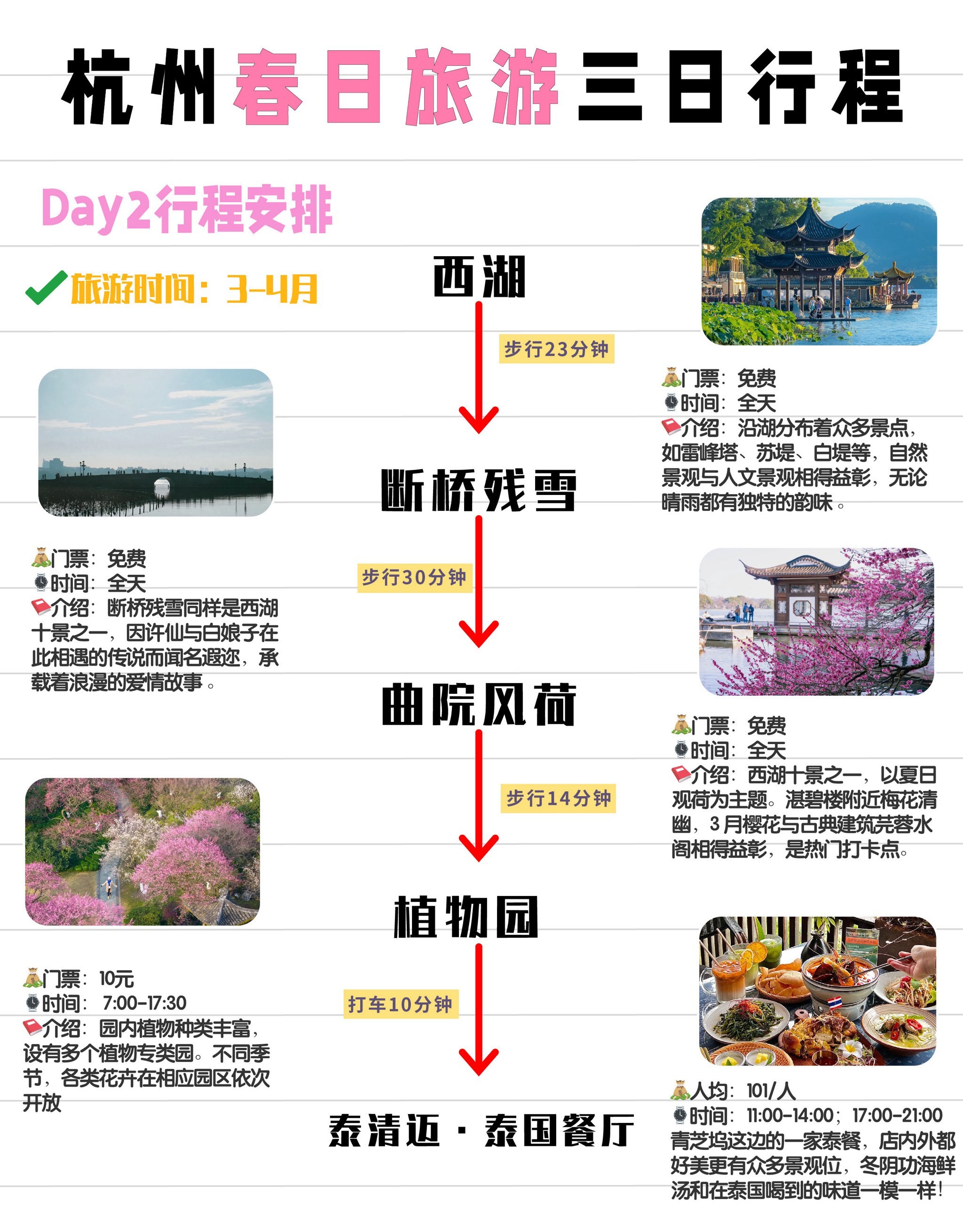 杭州三日游最佳景點攻略，杭州三日游必游景點攻略